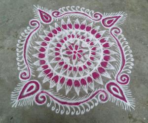Rangoli: Saturday  kolam!